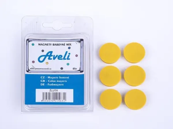 AVELI Set magnetov žltá (8594070115631)