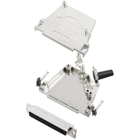 TRU COMPONENTS TCD45ZF37HDS62K 7709916 sada D-SUB zásuvková lišta 45 ° Pólov: 62 spájkovaný 1 ks; 7709916