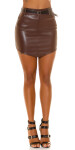 Sexy Koucla Miniskirt leather look with belt Einheitsgroesse