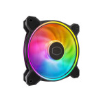 Cooler Master Master fan MF120 Halo2 čierna / 120mm / Riffle bearing / 2050 RPM / 51.9 CFM / 4-pin PWM (MFL-B2DN-21NP2-R2)