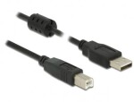 DeLock Kábel USB 2.0 A (M) - USB 2.0 B (M) 5.0m čierna (84899)