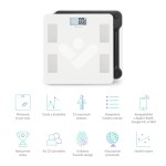 TrueLife FitScale W4 BT biela / múdra osobná váha / Bluetooth / do 180 kg / iOS amp; Android (TLFSW4BT)