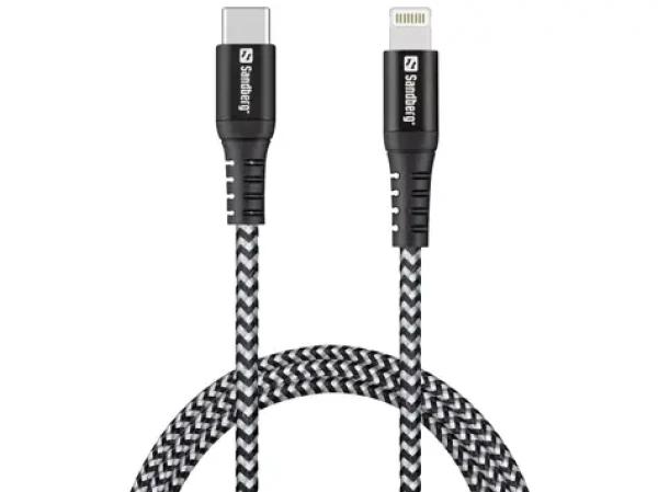Sandberg Survivor USB-C PD - Lightning 1M / nabíjací kábel USB-C na Lightning