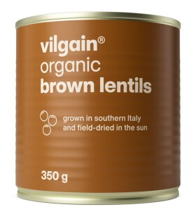 Vilgain Hnedá šošovica v náleve BIO – 12× 350 g