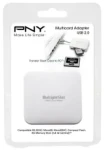 PNY All in One / Čítačka pamäťových kariet / USB 2.0 / biela (AXP724)