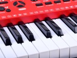 Mamido Klávesy keyboard s mikrofónom 61 kláves červené