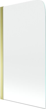 MEXEN - Felix 1křídlá vaňová zástena 70 x 140, transparent, zlatá 890-070-001-50-00