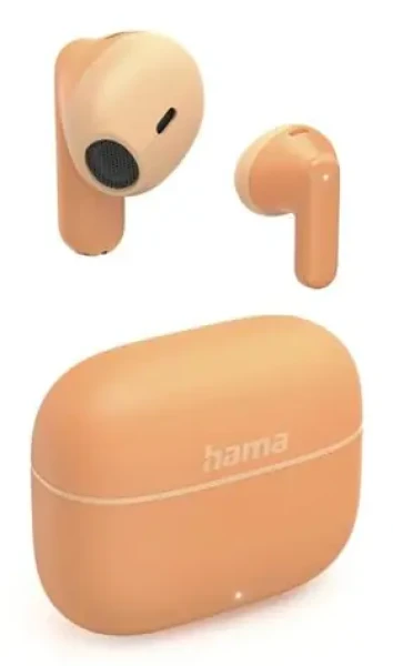 HAMA Freedom Light II oranžová / Bluetooth slúchadlá / kôstky / USB-C / mikrofón (221757)