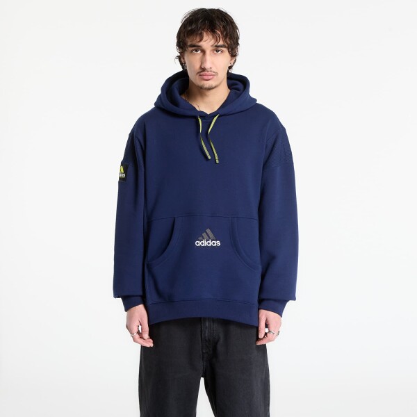 Mikina adidas Equipment Ribbed Hoodie Night Indigo XL