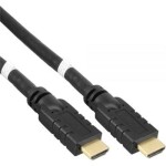 PremiumCord HDMI High Speed + Ethernet 4K@60Hz kábel so zosilňovačom 20m / 3x tienenie / pozlátené konektory (8592220016937)