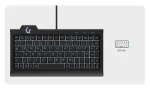 Keysonic KSK-3010ELC čierna / Mini klávesnica / USB / QWERTZ DE / 78 kláves / Podsvietenie LED (60962)