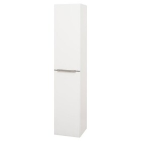 Mereo Mailo, kúpeľňová skrinka vysoká 170 cm, biela, chróm madlo CN514LP