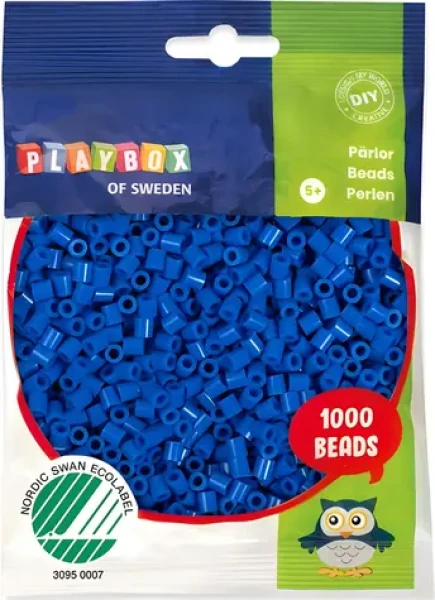 PLAYBOX Zažehľovacie korálky tmavo modré