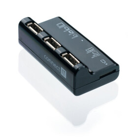 CONNECT IT USB COMBO húb čierna / Čítačka pamäťových kariet / 3x USB / MicroSD / SD (CI-87)