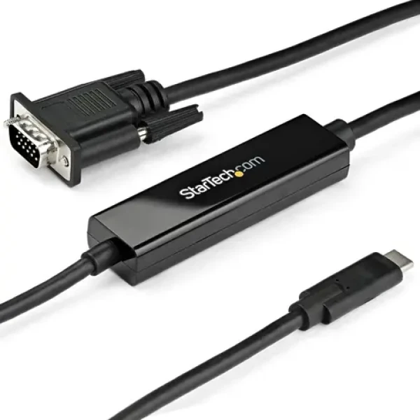 StarTech kábel USB-C na VGA čierna / 1920x1200 / 1080p / 1m (CDP2VGAMM1MB)