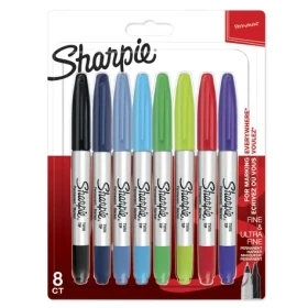 Sharpie Twin Tip Popisovače permanentný mix farieb 0.5/0.9mm 8ks (2065409)