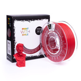 PET-G filament Rubin Red TR 1,75 mm Print With Smile 1 kg