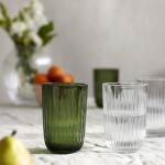 KÄHLER Pohár na vodu Hammershøi Clear 370 ml - set 4 ks