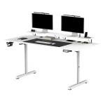 Ultradesk Highlander XXL biela / Pracovný stôl / elektricky nastaviteľná výška / 160x70 cm / 72-117 cm (UDESK-HGXL-WT)