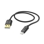 HAMA USB nabíjací amp; dátový kábel pre Apple s Lightning konektorom 1.5 m čierna / MFI (173635-H)