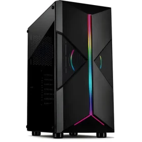 Inter-tech IT-3306 Cavy čierna / Skriňa / Tower / ARGB / 120mm ventilátor / bočné okno (88881341)