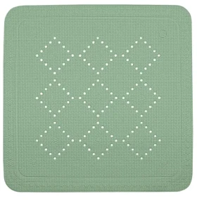 Spirella ALASKA machovo zelená / Protišmyková podložka do sprchy / PVC / 55 x 55 cm
