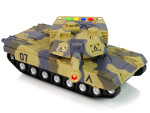 Mamido Vojenský tank 1:16 Moro Brown Sound Arrow