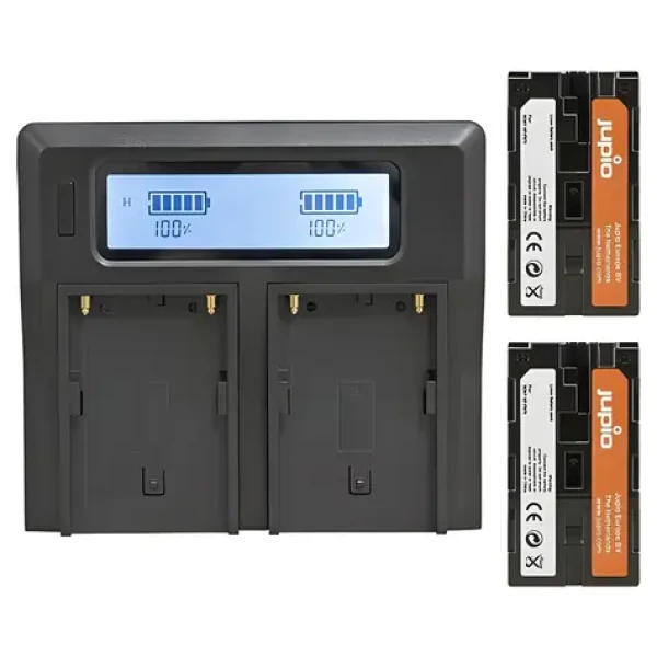 JUPIO NP-F970 / Sada 2x akumulátor a nabíjačka / 6000 mAh / pre Sony (JPL0970)