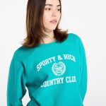 Mikina Sporty & Rich Varsity Crest Soft Crewneck UNISEX Spring Green XS