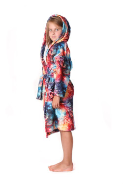 Detský župan Fenix s kapucňou - Vestis dětské č.152