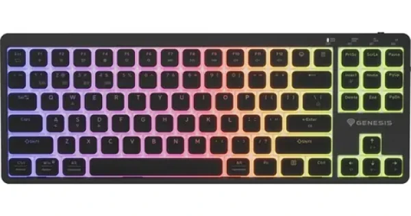 Genesis Thor 430 TKL Outemu Silent Low-profile čierna / Herná bezdrôtová klávesnica / Mechanická / Podsvietená (NKG-2346)
