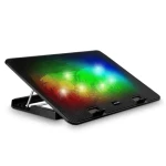 Evolveo A101RGB čierna / chladiaca podložka pre notebook do 17" / 2× 125 mm ventilátor / RGB podsvietenie (DCX-A101RGB)