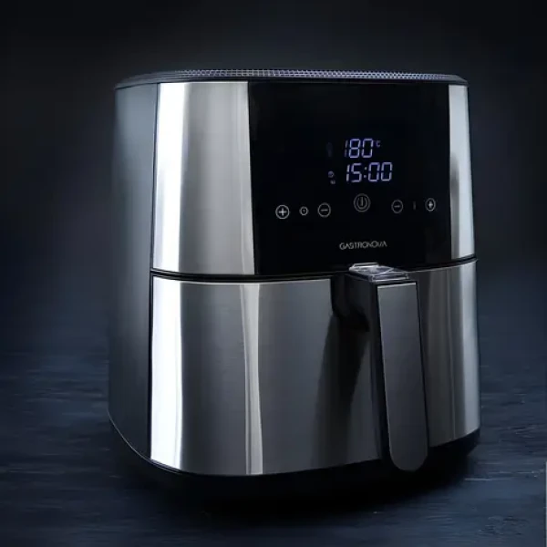 Gastronómia 18290002 strieborná / Teplovzdušná fritéza / digitál / 6 l / 80-200 °C / 8 programov (18290002)