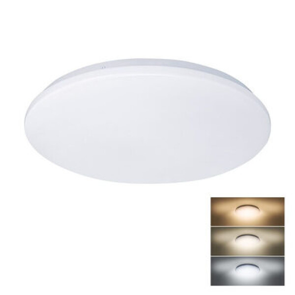 Solight WO788 LED stropné svetlo Plain 3CCT 24W okrúhle 38cm / 1920lm / 3000K / 4000K / 6000K (8592718030575)