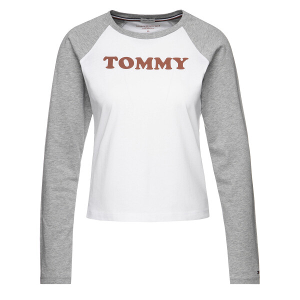 Dámske tričko s dlhým rukávom UW0UW01906-101 - Tommy Hilfiger XS