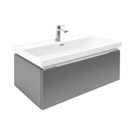 Kúpeľňová skrinka s umývadlom a batériou SAT Feel 80x30x44, 8 cm antracit mat SATFEEL80ANTU4BA SATFEEL80ANTU4BA
