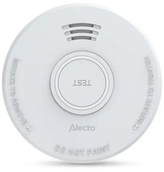 Nedis Alecto SD110 biela / Dymový alarm / EN 14604 / 1x 9V/6F22 / 85 dB / výdrž 10 rokov (SD110)