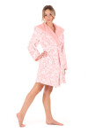 Dámsky župan Flora s kapucňou krátky 4856 3053 Pink Pearl - Vestis S