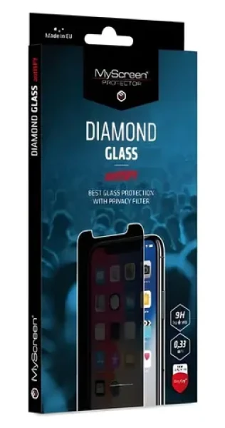 MyScreen Diamond Glass AntiSpy Apple iPhone 13 Pro Max / Ochranné sklo / Antišpionážne / Tvrdenosť 9H (MD5816TGPR)
