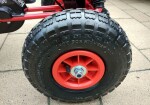 Mamido Detská šliapací motokára s nafukovacími kolesami A-15 červená