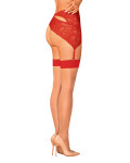 Elegantné pančuchy S814 stockings červené Obsessive