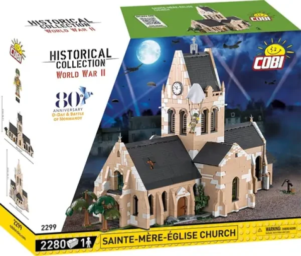Cobi 2299 Kostol v Sainte-Mere-Église
