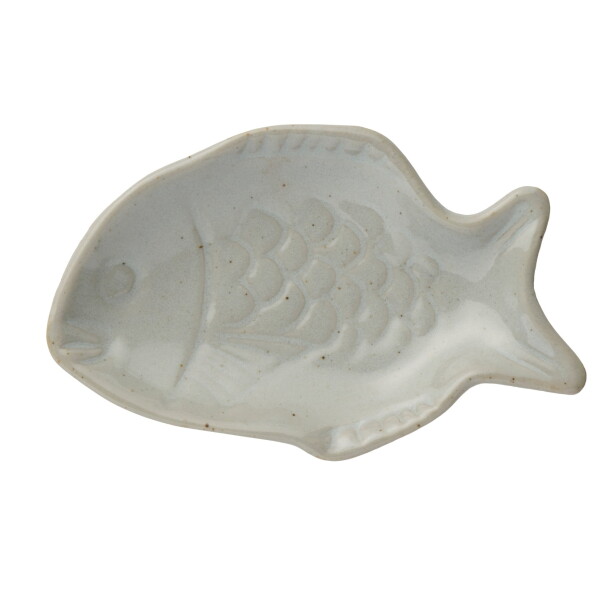 Ib Laursen Kameninový tanierik Fish šedá