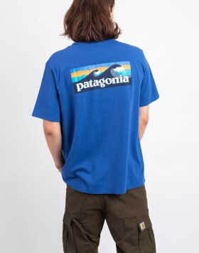 Patagonia M's Boardshort Logo Pocket Responsibili-Tee Endless Blue S