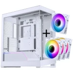 PHANTEKS NV5 MK2 Kit biela / Skriňa / E-ATX / Tempered Glass / D-RGB / 3× M25 Gen2 Reverse Blade + 1× ventilátor 120 mm (GABU-515)