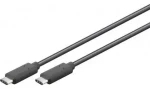 Goobay 66509 USB-C čierna / Kábel / USB-C - USB-C / 3 m / Gen 1 (66509)