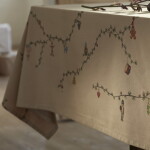 KÄHLER Vianočný obrus Hammershøi Christmas Sand 150x220cm