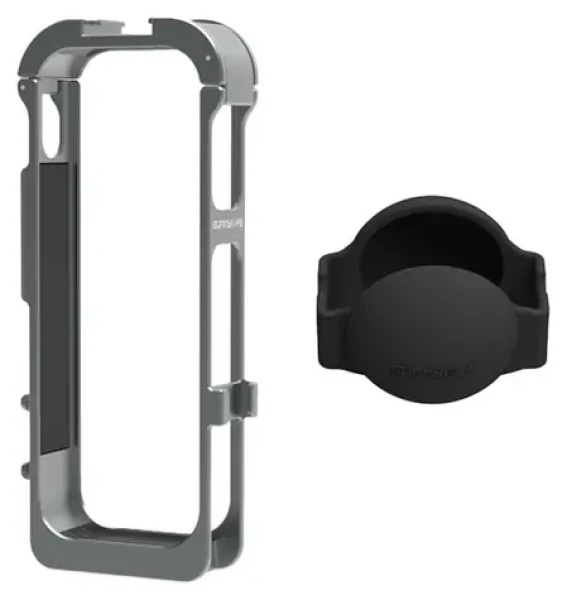 Sunnylife X5-BK012 / Rámček / Insta360 X5 / Kovový / Magnetický / Silikónový kryt objektívu (X5-BK012)