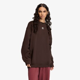 Mikina adidas Essentials Crew Fleece Oversized Aurora Coffee XS