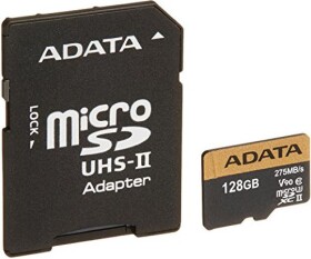 ADATA Premier One MicroSDXC 128 GB Class 10 UHS-II/U3 V90 (AUSDX128GUII3CL10-CA1)